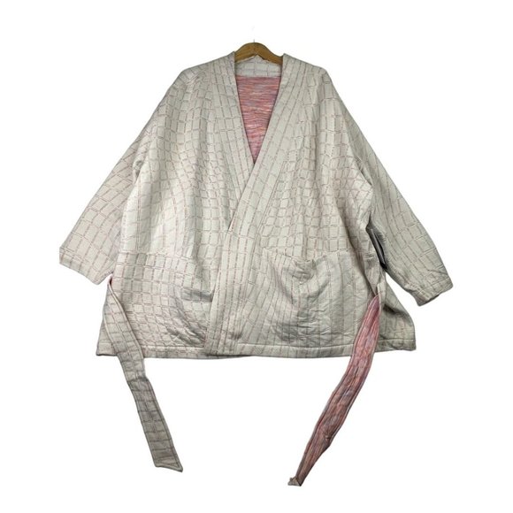 NEW Nike Yoga Therma Fit Reversible Lux Jacquard Top sz 3X Light Brown - Picture 1 of 10